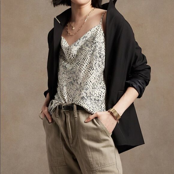 Banana Republic SILKY COWL-NECK CAMISOLE - Picture 1 of 10